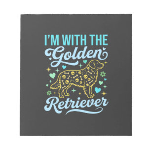 Golden Retriever Halloween Skull Pattern Dog Lover Notepad