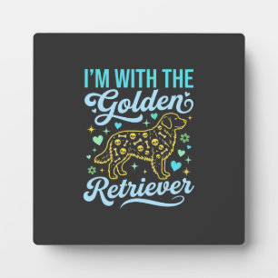 Golden Retriever Halloween Skull Pattern Dog Lover Plaque