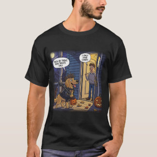Golden Retriever Halloween T-Shirt Funny Treats