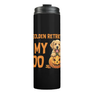Golden Retriever Halloween Thermal Tumbler