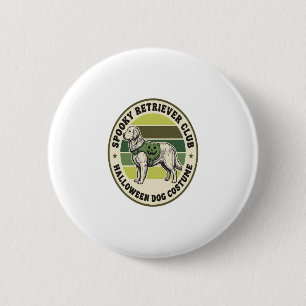 Golden Retriever Halloween Vintage Costume Badge_1 6 Cm Round Badge