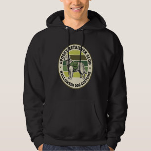 Golden Retriever Halloween Vintage Costume Badge_1 Hoodie