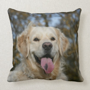 Golden Retriever Headshot 3 Cushion