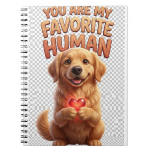 Golden Retriever Heart Notebook