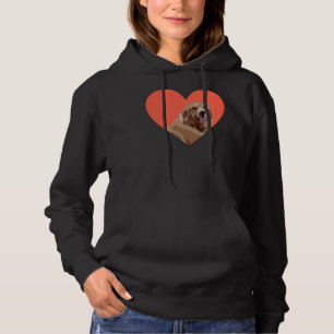 Golden Retriever Heart Painting Hoodie