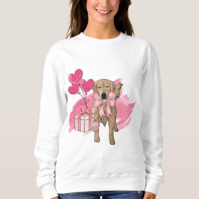 Golden Retriever Heart Sweatshirt (Front)