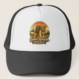 Golden Retriever Hiking Club Trucker Hat
