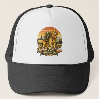 Golden Retriever Hiking Club Trucker Hat