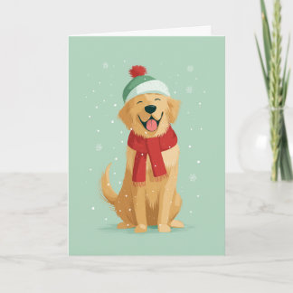 Golden Retriever Holiday Greeting Card