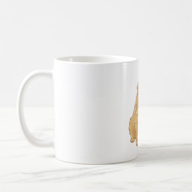 Golden Retriever hug    Coffee Mug (Left)