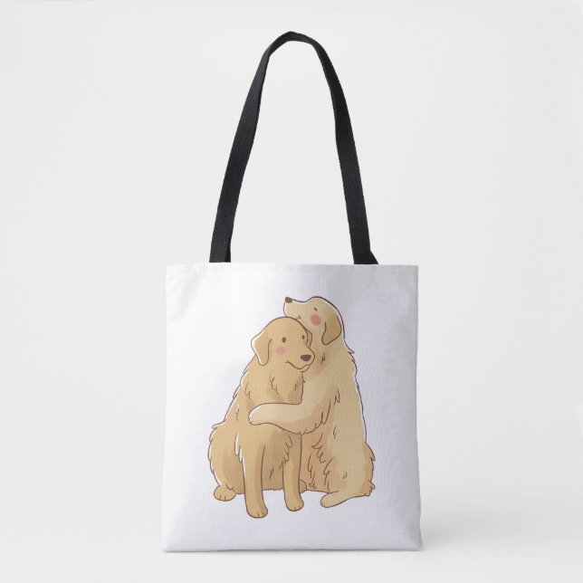 Golden Retriever hug    Tote Bag (Front)