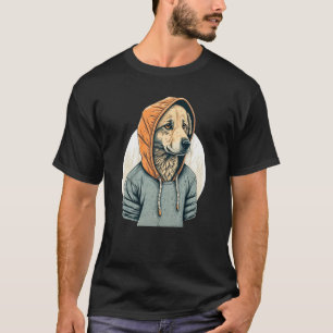 Golden Retriever In A Hoodie Cool K9 Light T-Shirt