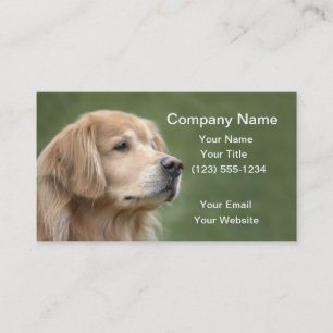 Golden Retriever in Closeup Business Card