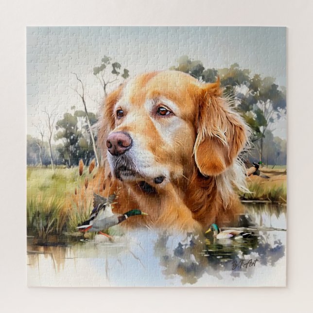 Golden Retriever Jigsaw Puzzle (Vertical)