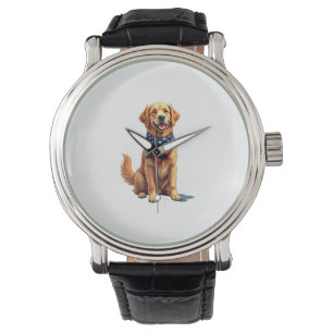 Golden Retriever July 4th Vintage Patriotic Tee 2 Watch