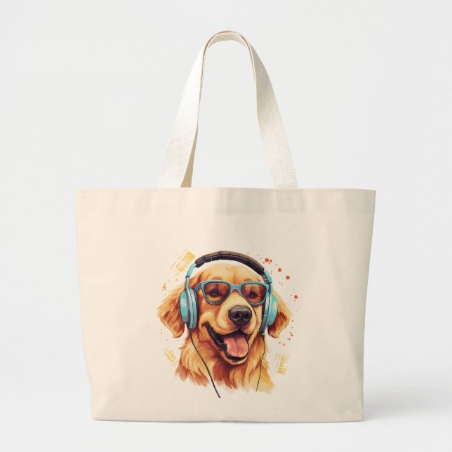 Golden Retriever Jumbo Tote (Front)
