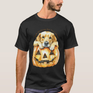 Golden Retriever Just Waiting for Halloween T-Shirt