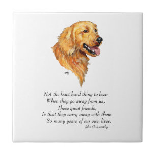 Golden Retriever Keepsake Tile
