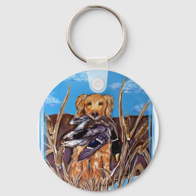 GOLDEN RETRIEVER KEY RING (Front)