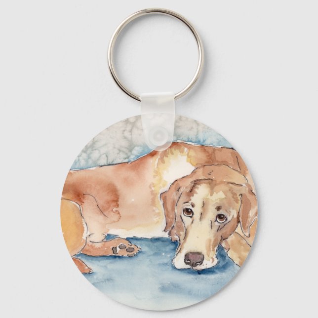Golden Retriever Key Ring (Front)