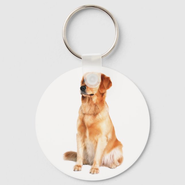 Golden Retriever Keychain (Front)