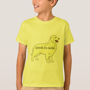 Golden Retriever Kids T-Shirt Good As Gold