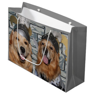 Golden Retriever Knights Large Gift Bag