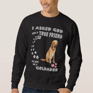 Golden Retriever Lab Dog Mum Dad Costume Cute Gold Sweatshirt
