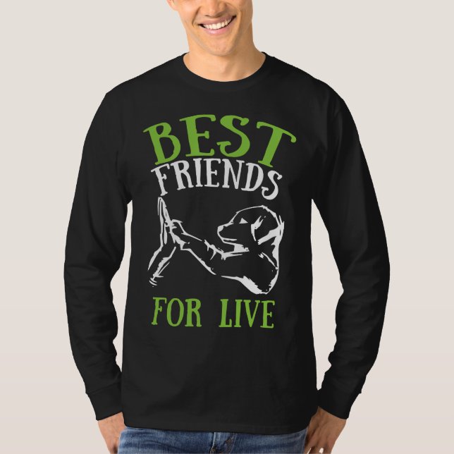 Golden Retriever Labrador Dog High Five Dog Owner T-Shirt (Front)