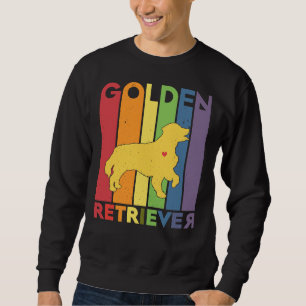 Golden Retriever Lgbtq Retro Sweatshirt