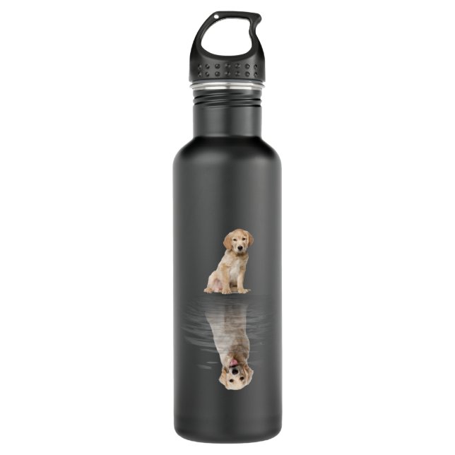 Golden Retriever Life Cute Love Golden Retriever 710 Ml Water Bottle (Front)