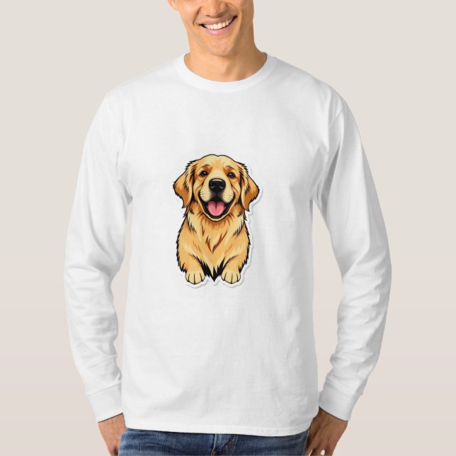 Golden Retriever Long Sleeve T-shirt (Front)