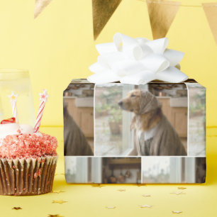 Golden Retriever Looking at the Rain Wrapping Paper
