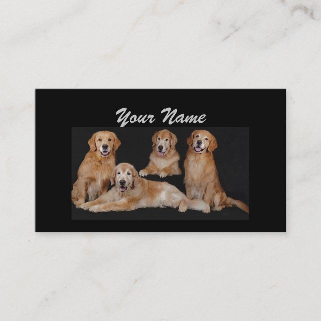 Golden Retriever Lover Business Card (Front)