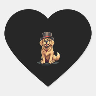 Golden Retriever Lover Dog Golden Retrievers Top H Heart Sticker