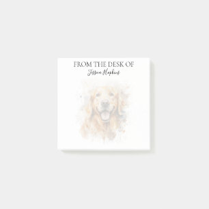 Golden Retriever Lover Monogrammed Dog Post-it Notes