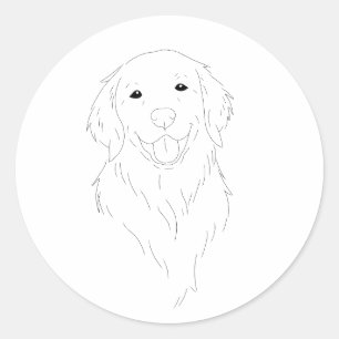 Golden retriever lover stickers