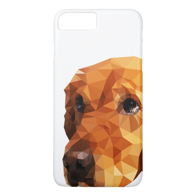 Golden Retriever Low Poly Art Case-Mate iPhone Case (Back)