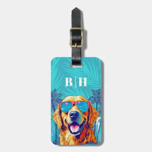 Golden Retriever Luggage Tag