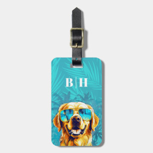 Golden Retriever Luggage Tag