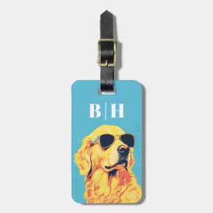 Golden Retriever Luggage Tag