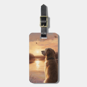 Golden Retriever Luggage Tag