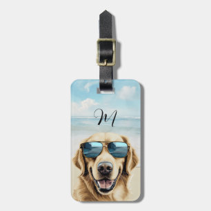 Golden Retriever Luggage Tag