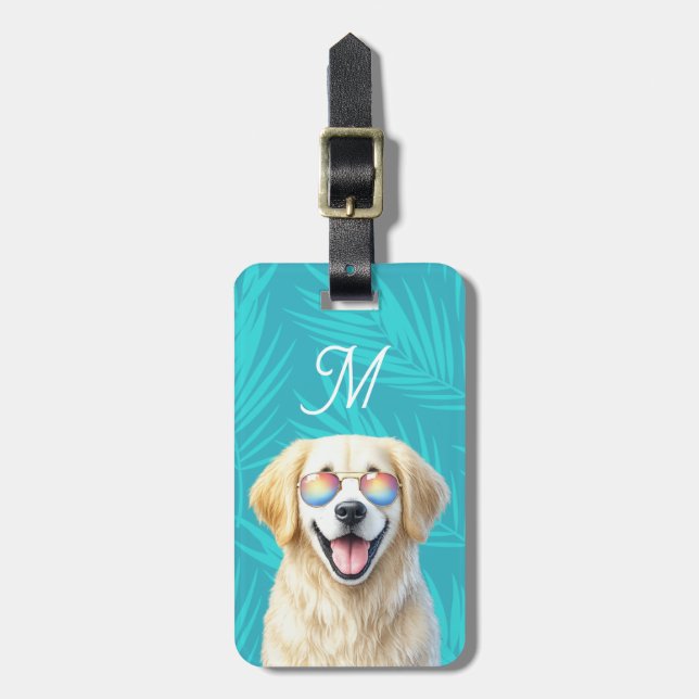 Golden Retriever Luggage Tag (Front Vertical)