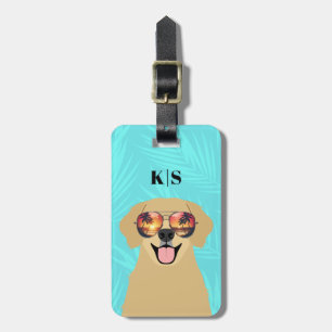 Golden Retriever Luggage Tag