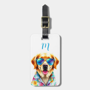 Golden Retriever Luggage Tag