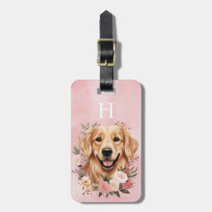 Golden Retriever Luggage Tag