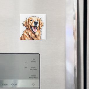 Golden Retriever Magnet