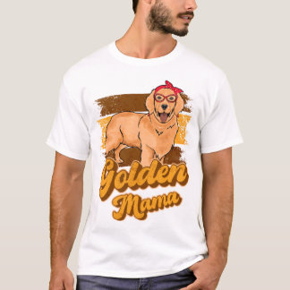 Golden Retriever Mama For Women Girls Mother T-Shirt