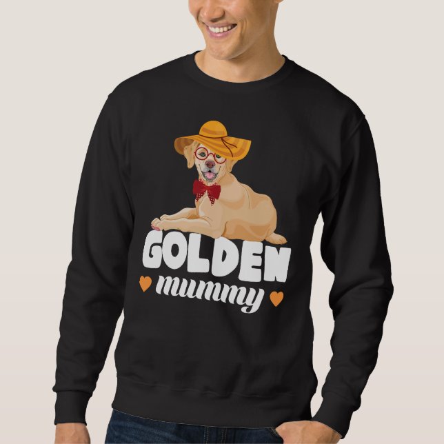 Golden Retriever Mama Owner Chill Hat Glasses Sweatshirt (Front)